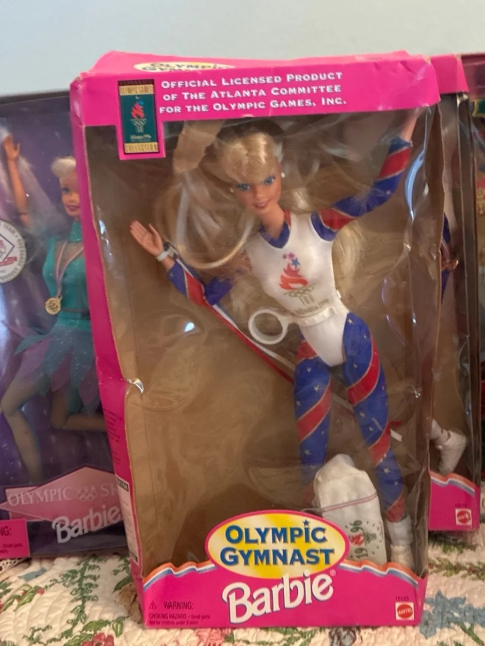 Barbie Olympic Gymnast Doll in Red, White & Blue Leotard